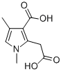 CAS 登录号:33369-45-8, 3-羧基-1,4-二甲基-1H-吡咯-2-乙酸
