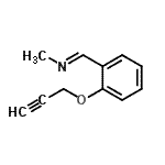 CAS 登录号：333785-09-4， (E)-N-甲基-1-[2-(2-丙炔-1-基氧基)苯基]甲亚胺