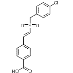 CAS#: 334969-03-8, 4-{(E)-2-[(4-Chlorobenzyl)Sulfonyl]Vinyl}Benzoic Acid