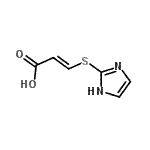 CAS 登录号：335155-51-6， (2E)-3-(1H-咪唑-2-基硫基)丙烯酸