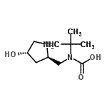 CAS 登录号：336192-13-3， {[(2R,4S)-4-羟基-2-吡咯烷基]甲基}(2-甲基-2-丙基)氨基甲酸