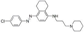 CAS 登录号:3365-99-9, 4-(4-氯苯基)偶氮-N-(3-哌啶-1-基丙基)-5,6,7,8-四氢萘-1-胺