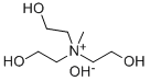 CAS#: 33667-48-0, Tris(2-Hydroxyethyl)Methylammonium Hydroxide