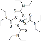CAS#: 33790-72-6, tin tetra(diethyldithiocarbamate)