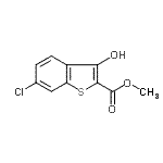 CAS 登录号：33851-22-8， 甲基6-氯-3-羟基-1-苯并噻吩-2-羧酸酯