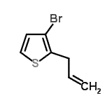 CAS 登录号：33892-67-0， 2-烯丙基-3-溴噻吩