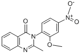 CAS 登录号:340-52-3, 3-(2-甲氧基-4-硝基苯基)-2-甲基喹唑啉-4-酮