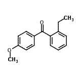 CAS 登录号：341022-06-8， (2-乙基苯基)(4-甲氧基苯基)甲酮