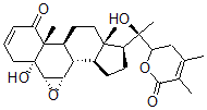 CAS 登录号:34199-22-9, 5,20-二羟基-6,7-环氧-1-氧代-5-睡茄-2,24-二烯内酯