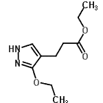 CAS 登录号：342027-02-5， 乙基3-(3-乙氧基-1H-吡唑-4-基)丙酸酯