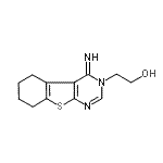 CAS 登录号：342396-95-6， 2-(4-亚氨基-5,6,7,8-四氢[1]苯并噻吩并[2,3-d]嘧啶-3(4H)-基)乙醇