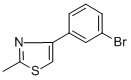CAS 登录号：342405-21-4， 4-(3-溴苯基)-2-甲基-1,3-噻唑