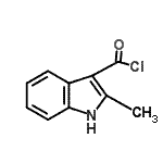 CAS 登录号：342411-94-3， 2-甲基-1H-吲哚-3-甲酰氯