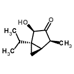 CAS 登录号：342614-13-5， (1S,2R,4S,5R)-2-羟基-1-异丙基-4-甲基双环[3.1.0]己烷-3-酮