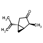 CAS 登录号：342614-24-8， (1R,4S,5R)-1-异丙烯基-4-甲基双环[3.1.0]己烷-3-酮