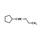 CAS 登录号：343269-39-6， (乙氧基乙炔基)环戊烷
