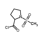 CAS 登录号：343272-41-3， 1-(甲基磺酰基)脯氨酰氯