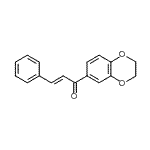 CAS 登录号：343609-17-6， (2E)-1-(2,3-二氢-1,4-苯并二氧杂环己-6-基)-3-苯基-2-丙烯-1-酮