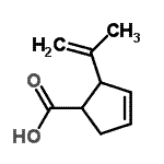 CAS 登录号：343865-05-4， 2-异丙烯基-3-环戊烯-1-羧酸