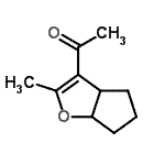 CAS 登录号：343868-50-8， 1-(2-甲基-4,5,6,6a-四氢-3aH-环戊二烯并[b]呋喃-3-基)乙酮