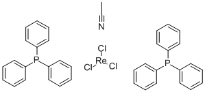 CAS 登录号：34387-57-0， (乙腈)三氯二(三苯基膦)铼(III)