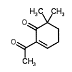 CAS 登录号：343950-33-4， 2-乙酰基-6,6-二甲基-2-环己烯-1-酮