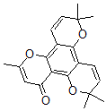 CAS 登录号：34411-93-3， 2,2,6,6,10-五甲基-2H,6H,12H-苯并[1,2-b:3,4-b':5,6-b'']三吡喃-12-酮