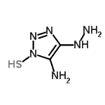 CAS 登录号：344243-57-8， 4-肼基-1-硫基-1H-1,2,3-三唑-5-胺