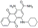 CAS 登录号：3443-93-4， 1-氨基-4-(环己基氨基)-9,10-二氧代蒽-2-甲酰胺