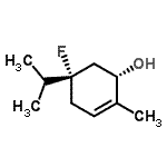 CAS 登录号：345300-83-6， (1S,5S)-5-氟-5-异丙基-2-甲基-2-环己烯-1-醇