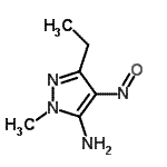 CAS#: 345633-39-8, 3-Ethyl-1-Methyl-4-Nitroso-1H-Pyrazol-5-Amine