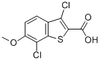 CAS#: 34576-89-1, 3,7-Dichloro-6-Methoxy-Benzo[b]Thiophene-2-Carboxylic Acid