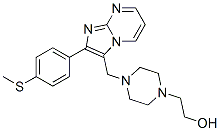 CAS 登录号：3458-60-4， 2-[4-[[2-(4-甲硫基苯基)咪唑并[3,2-a]嘧啶-3-基]甲基]哌嗪-1-基]乙醇