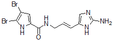 CAS 登录号：34649-22-4， N-[(E)-3-(2-氨基-3H-咪唑-4-基)丙-2-烯基]-4,5-二溴-1H-吡咯-2-甲酰胺