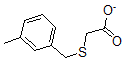 CAS 登录号：34722-35-5， 2-[(3-甲基苯基)甲硫基]乙酸酯