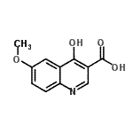 CAS 登录号：34785-07-4， 4-羟基-6-甲氧基-3-喹啉羧酸