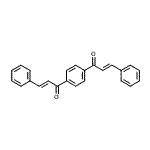 CAS 登录号:34838-64-7, (2E,2'E)-1,1'-(1,4-亚苯基)二(3-苯基-2-丙烯-1-酮)