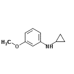 CAS 登录号：348579-14-6， N-环丙基-3-甲氧基苯胺