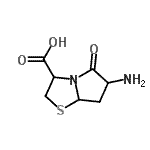CAS 登录号：349102-24-5， 6-氨基-5-氧代六氢吡咯并[2,1-b][1,3]噻唑-3-羧酸