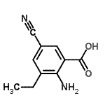 CAS 登录号：34921-74-9， 2-氨基-5-氰基-3-乙基苯甲酸