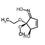 CAS 登录号：349611-70-7， (1R,4Z,5R)-5-乙氧基-4-(羟基亚胺)-5-甲氧基-2-环戊烯-1-醇