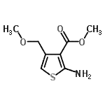 CAS 登录号：349662-41-5， 甲基2-氨基-4-(甲氧基甲基)-3-噻吩羧酸酯