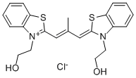CAS#: 34979-97-0, 2-[2-[(3Z)-3-[3-(2-Hydroxyethyl)-1,3-Benzothiazol-2-Ylidene]-2-Methylprop-1-Enyl]-1,3-Benzothiazol-3-Ium-3-Yl]Ethanol