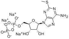 CAS 登录号:34983-48-7, 2-(甲硫基)-腺苷 5'-二磷酸三氢三钠