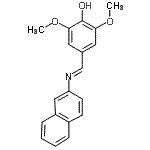 CAS 登录号：350035-09-5， 2,6-二甲氧基-4-[(E)-(2-萘基亚氨基)甲基]苯酚