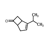 CAS 登录号：35071-56-8， 2-异丙基双环[3.2.0]庚-2-烯-6-酮