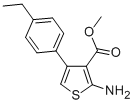 CAS 登录号：350989-89-8， 2-氨基-4-(4-乙基苯基)噻吩-3-羧酸甲酯