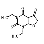 CAS 登录号：350996-42-8， 1,3-二乙基-2-硫代-2,3-二氢呋喃并[2,3-d]嘧啶-4,5(1H,6H)-二酮