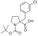 CAS 登录号：351002-87-4， 叔丁氧羰基-alpha-(3-氯苄基)-DL-脯氨酸