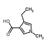 CAS 登录号：351416-84-7， 4-乙基-1-甲基-1H-吡咯-3-羧酸
